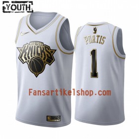 NBA New York Knicks Trikot Bobby Portis 1 Nike 2019-2020 Weiß Golden Edition Swingman - Kinder